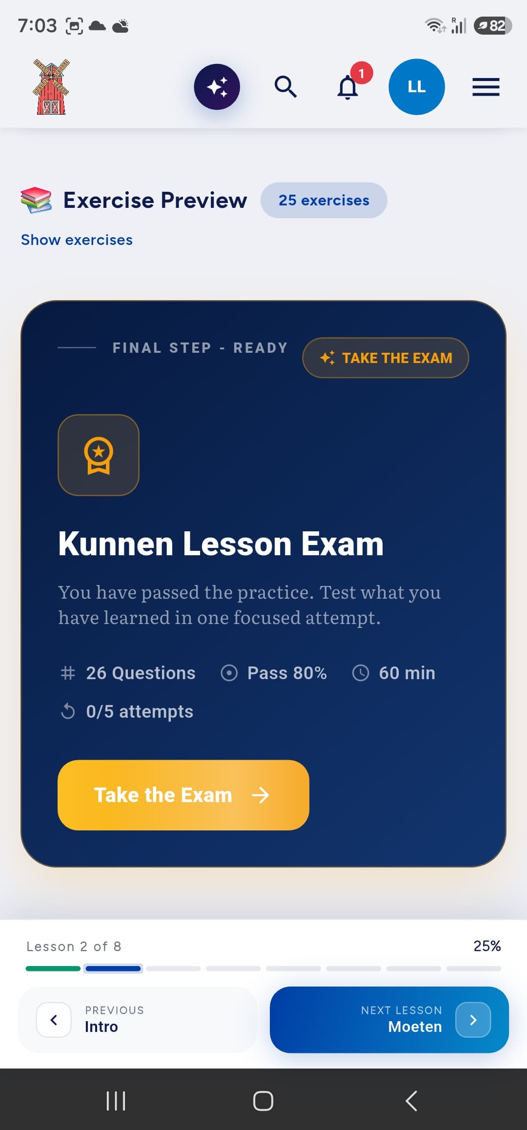 MyDutchJournal Dutch exam on Android